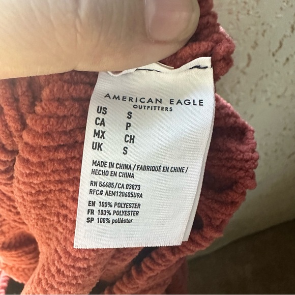 π¦ American Eagle Dusty Rose Pink Knit Long Sleeve Soft Casual Sweater - Picture 3 of 10